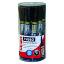 PERMANENT MARKER,Chisel Black In Tub N860 (Pentel)