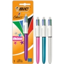 BALL PEN,4 Colour "Shine" I/cd (Bic)