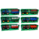 TRACTOR & TRAILER,Friction 38cm,6 Assorted,Bxd