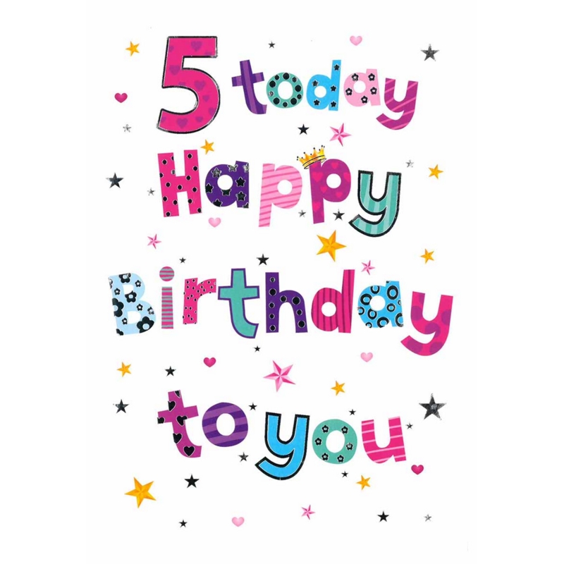 AGE 5 CARDS,Female 6