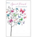 GREETING CARDS,Special Friend 6's Tree & Butterflies
