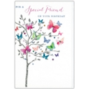 SPECIAL FRIEND CARDS, 6's Tree & Butterflies