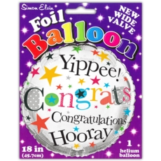 BALLOONS,Congratulations Helium Foil