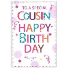 BIRTHDAY CARDS,Cousin 6's Text