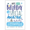 GREETING CARDS,Birthday 6's Text