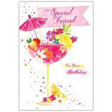 FRIEND CARD, 6's Floral