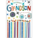 BIRTHDAY CARDS,Grandson 6's Candles