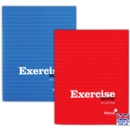 EXERCISE BOOK,203x165mm Red & Blue Soft Cover 120pg