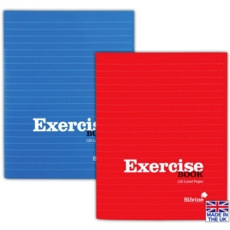 EXERCISE BOOK,203x165mm Red & Blue Soft Cover 120pg