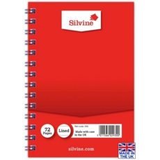 NOTEBOOK,Spiral Feint 5x3 36lv (Silvine)