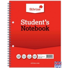 NOTEBOOK,Spiral Feint 9x7 60lv (Silvine)