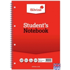NOTEBOOK,Spiral Feint A4 60lv (Silvine)