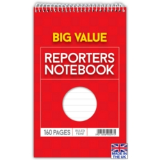 REPORTERS NOTEBOOK,200x125mm 160pg (Club)