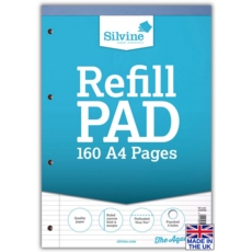 REFILL PAD,A4 N.Ft.& M Silvine 160 page 80lv