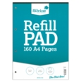 REFILL PAD,A4 5mm Dot Grid Ruling, Silvine, 160 page 80lv