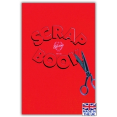 SCRAP BOOK,Red Cover 375x250mm 12lv