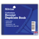 RECEIPT BOOK,Duplicate Carbonless 4x5 100lv (Silvine)