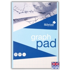 GRAPH PAD,1-5-10mm.A4 50lv Silvine