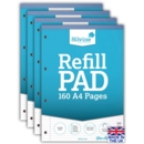 REFILL PAD,A4 N.Ft.& M Silvine 160 page(Carton Price,4x6pc)