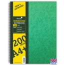 NOTEBOOK,Spiral/Stiff Cover A4 100lv (Silvine)