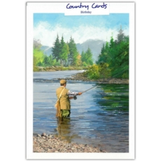 GREETING CARDS,Birthday 6's Salmon Fishing