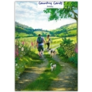 GREETING CARDS,Birthday 6's Walking