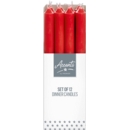 CANDLE,Dinner Red 25cm CDU