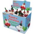 SPINNING TOP, CHRISTMAS, Wooden, 2 Asst.  in CDU