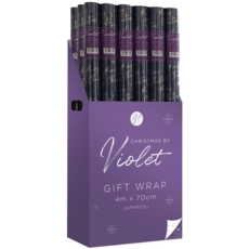 XMAS ROLLWRAP,4m Midnight Star (Was 2.49)