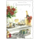 GREETING CARDS,Our Anni.6's Champagne & Presents