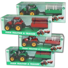 TRACTOR & TRAILER, Assorted. 29cm I/bxd CDU