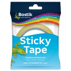 BOSTIK Sticky Tape Clear 24x50 Easy Tear H/pk