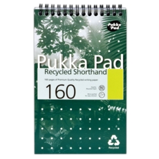 REPORTERS NOTEBOOK,Recycled, Pukka Pad 200x125mm 80lv
