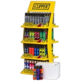 CLIPPER LIGHTERS, 4 Teir Stand 160+20 F.O.C. Asst Des.