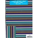 GIFT WRAP PACKETS, Male Stripes H/pk