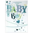 ISABEL'S GARDEN,Baby Boy 6's Hearts & Bunting