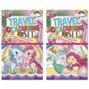 TRAVEL COLOURING SET Unicorns & Mermaids Asst