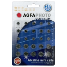AGFA BATTERIES,Mini Cells 25's Asst. LR 261,41,626,43 & LR44