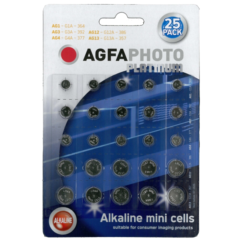AGFA BATTERIES,Mini Cells 25
