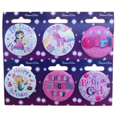 BADGE,Birthday Girl Small 54mm