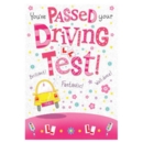 GREETING CARDS,Driving Test Pass Female 6's Text