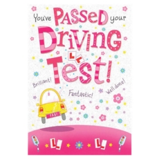 DRIVING TEST PASS CARDS, 6's Female  Text