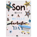 BIRTHDAY CARDS,Son 6's Stars