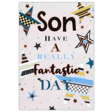 BIRTHDAY CARDS,Son 6's Stars