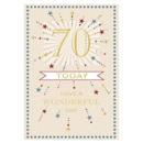 AGE 70 CARDS, 6's Male Text & Stars