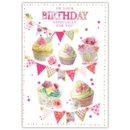 GREETING CARDS, Birthday 6's Cupcakes