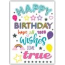 GREETING CARDS, Birthday 6's Text