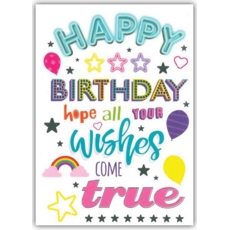 BIRTHDAY CARDS,6's Text