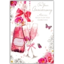 GREETING CARDS,Your Anni.6's Pink Champagne