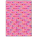 GIFT WRAP,Pink Text